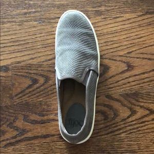 snake skin slip on shoe